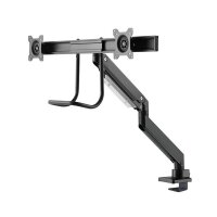 Neomounts Monitor-Halterung NM-D775DXBLACK schwarz für 2 Monitore, Tischklemme, Tischbohrung