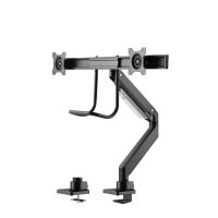 Neomounts Monitor-Halterung NM-D775DXBLACK schwarz für 2 Monitore, Tischklemme, Tischbohrung