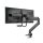 Neomounts Monitor-Halterung NM-D775DXBLACK schwarz für 2 Monitore, Tischklemme, Tischbohrung