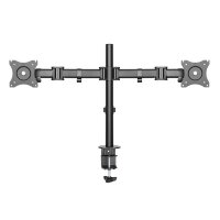 Neomounts Monitor-Halterung NM-D135DBLACK schwarz für 2 Monitore, Tischklemme, Tischbohrung