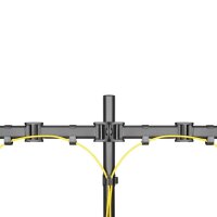 Neomounts Monitor-Halterung NM-D135DBLACK schwarz für 2 Monitore, Tischklemme, Tischbohrung