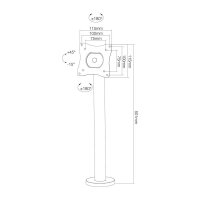Neomounts Monitor-Halterung NS-DPOS100BLACK schwarz für 1 Monitor