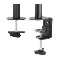 Neomounts Monitor-Halterung FPMA-D510BLACK schwarz für 1 Monitor, Tischklemme, Tischbohrung
