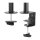 Neomounts Monitor-Halterung FPMA-D510BLACK schwarz für 1 Monitor, Tischklemme, Tischbohrung