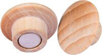Legamaster WOODEN Magnete braun, Holz Ø 2,5 cm, 5 St.