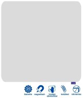 Legamaster Whiteboard ESSENCE 119,5 x 119,5 cm weiß emaillierter Stahl