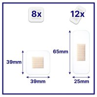 Hansaplast Pflaster AQUA PROTECT 4808200006 transparent, 20 St.
