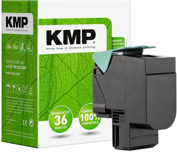 KMP L-T112BK  schwarz Toner kompatibel zu LEXMARK 80C0S10/80C2SK0/E/80C20K0/E