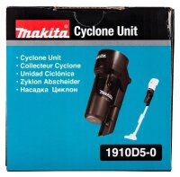 makita 1910D5-0 Zyklonfilter für Akku-Staubsauger, 1...
