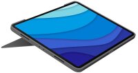 Logitech COMBO TOUCH Tablet-Tastatur grau geeignet für Apple iPad Pro 12,9" 5. Gen (2021), Apple iPad Pro 12,9" 6. Gen (2022)