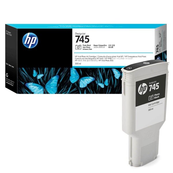 HP 745(F9K04A) Foto schwarz Druckerpatrone