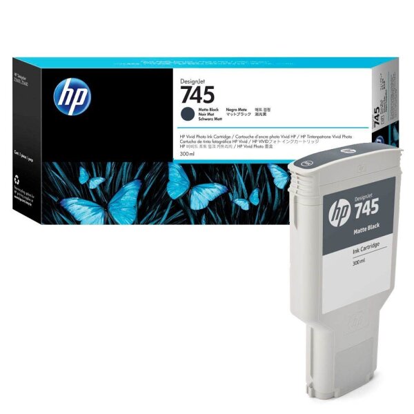 HP 745(F9K05A) Matt schwarz Druckerpatrone