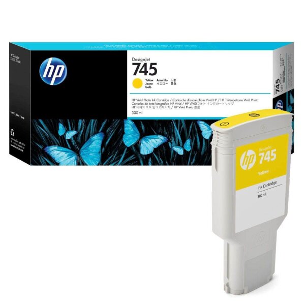 HP 745(F9K02A) gelb Druckerpatrone