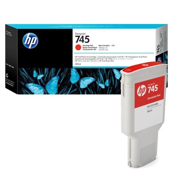 HP 745(F9K06A) chromatisches rot Druckerpatrone