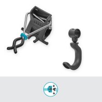GARDENA Einzelhalter-Set für Gerätehalter schwarz, 1 Set