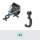 GARDENA Einzelhalter-Set für Gerätehalter schwarz, 1 Set