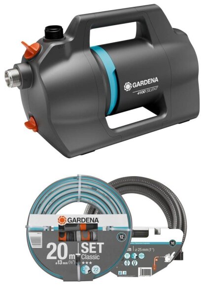 GARDENA Gartenpumpe 4200 Silent Set 600 W