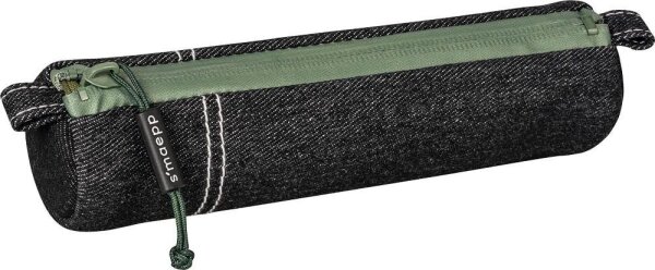 BRUNNEN Schlampermäppchen smaepp urban classic schwarz/grün, 20,0 x 4,5 cm