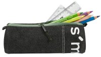 BRUNNEN Schlampermäppchen smaepp urban classic schwarz/grün, 22,0 x 8,0 cm