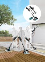 GARDENA AquaBrush Universal 04/18V P4A Solo Akku-Terrassenreiniger-Set 18,0 V, ohne Akku
