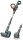 GARDENA AquaBrush Universal 04/18V P4A Solo Akku-Terrassenreiniger-Set 18,0 V, ohne Akku