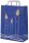 250 VP Geschenktüten Kerze blau/weiß 22,0 x 28,0 cm