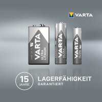VARTA Batterie ULTRA LITHIUM Lithium E-Block 9,0 V, 1 St.