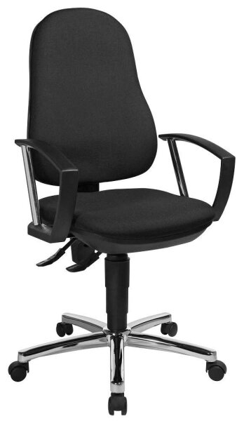Topstar Bürostuhl Support® P Deluxe, 8179A G20 Stoff schwarz, Gestell chrom