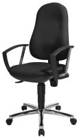 Topstar Bürostuhl Support® P Deluxe, 8179A G20 Stoff schwarz, Gestell chrom