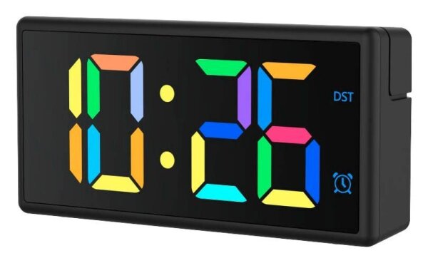 hama digitaler Wecker Ibiza schwarz Kunststoff 15,0 x 7,5 cm