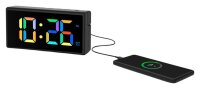 hama digitaler Wecker Ibiza schwarz Kunststoff 15,0 x 7,5 cm