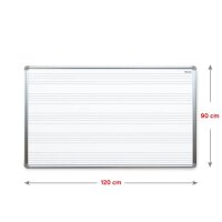 ALLboards Whiteboard 5-zeilig 120,0 x 90,0 cm weiß...