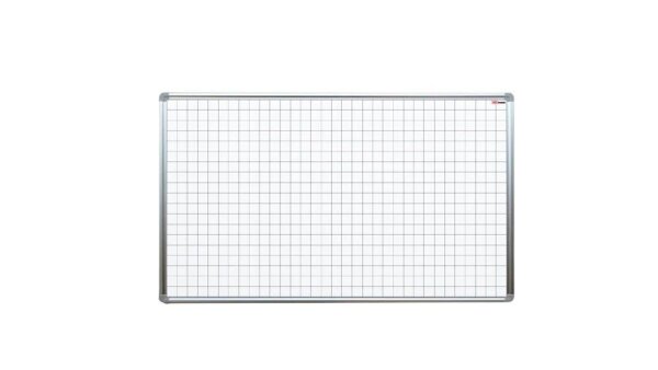 ALLboards Whiteboard kariert 120,0 x 90,0 cm weiß lackierter Stahl