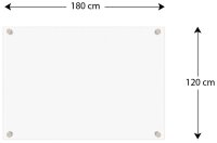 ALLboards Whiteboard 180,0 x 120,0 cm transparent Glas