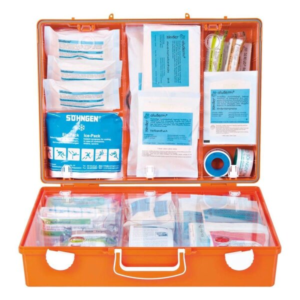 SÖHNGEN Erste-Hilfe-Koffer MT-CD Schule XS-XXL orange