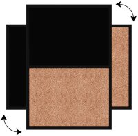 ALLboards Whiteboard-Pinnwand 60,0 x 40,0 cm Textil schwarz