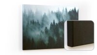 ALLboards Magnettafel CANVASboards 90,0 x 60,0 cm Wald im Nebel