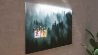 ALLboards Magnettafel CANVASboards 90,0 x 60,0 cm Wald im Nebel