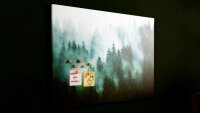 ALLboards Magnettafel CANVASboards 90,0 x 60,0 cm Wald im Nebel