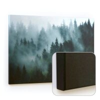 ALLboards Magnettafel CANVASboards 90,0 x 60,0 cm Wald im Nebel