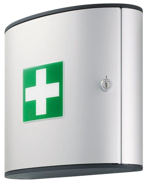 DURABLE Medizinschrank First AID BOX M DIN 13164 silber