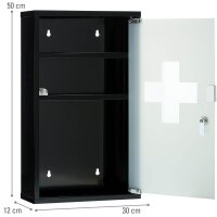 FIRST AID ONLY® Medizinschrank ohne Füllung schwarz