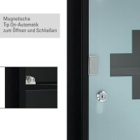 FIRST AID ONLY® Medizinschrank ohne Füllung schwarz