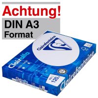 Clairefontaine Kopierpapier Clairalfa DIN A3 120 g/qm 250...