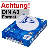 Clairefontaine Kopierpapier Clairalfa DIN A3 160 g/qm 250...