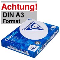 Clairefontaine Kopierpapier Clairalfa DIN A3 250 g/qm 125...