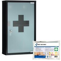 FIRST AID ONLY® Medizinschrank DIN 13157 schwarz