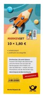 Deutsche Post 1,80 € Briefmarken "Raketenpost" selbstklebend, 10 St.