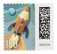 Deutsche Post 1,80 € Briefmarken "Raketenpost" selbstklebend, 10 St.