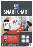 OXFORD Flipchart-Papier Smart Chart blanko 65,0 x 98,0 cm, 20 Blatt, 3 Blöcke